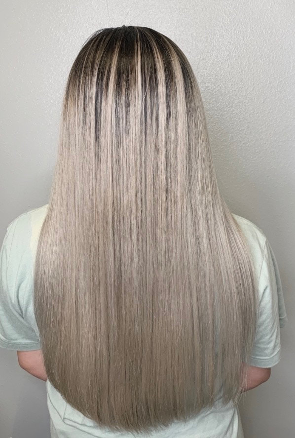 Shadow Root with Ash Blonde