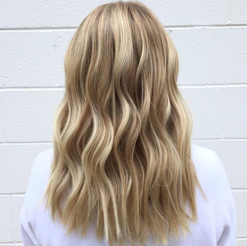 Cool and Warm dimensional blonde balayage. MB Salon color specialist, balayage specialist. 